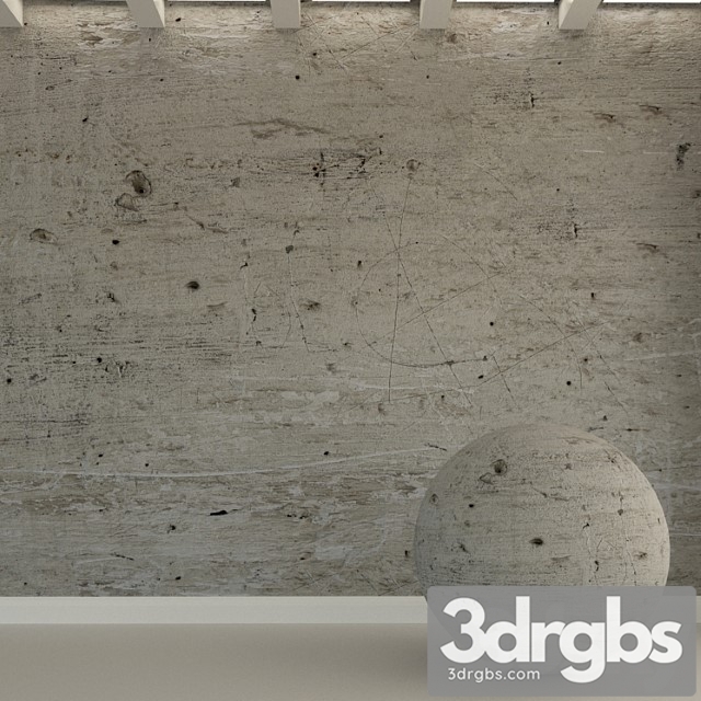 Concrete Wall Old Concrete 173 3dsmax Download - thumbnail 1