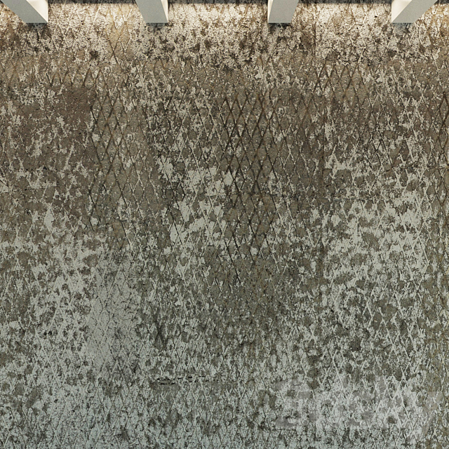 Concrete wall. Old concrete. 23 3ds Max - thumbnail 3