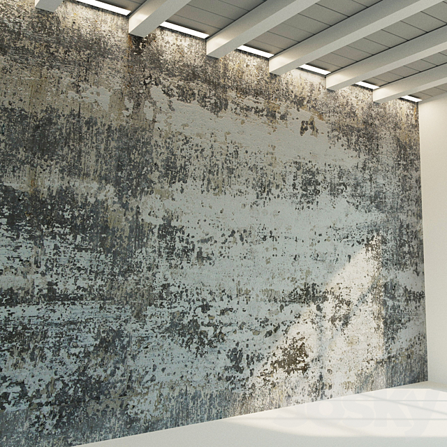 Concrete wall. Old concrete. 24 3ds Max - thumbnail 2