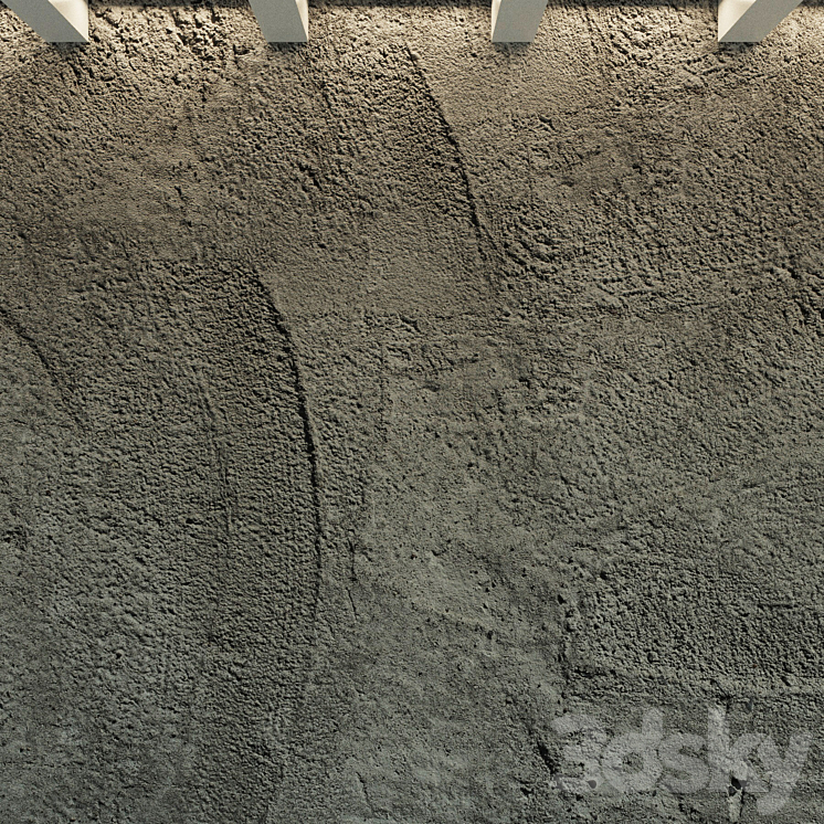 Concrete wall. Old concrete. 50 3DS Max - thumbnail 2