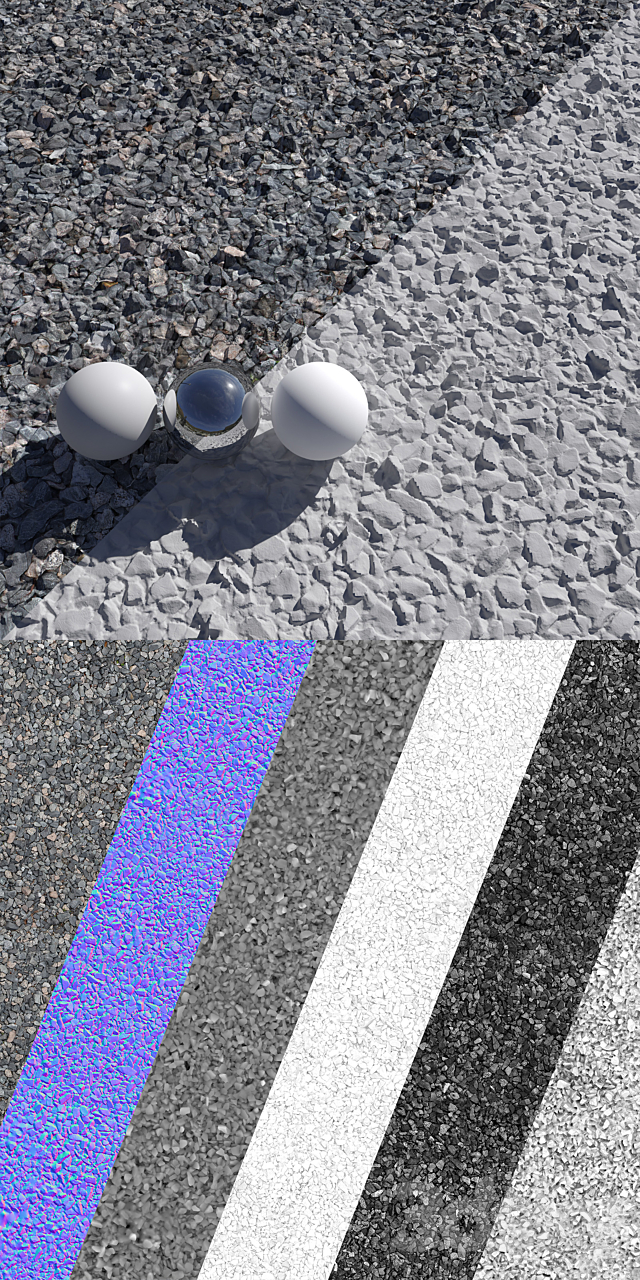 Crushed gravel 3ds Max - thumbnail 2