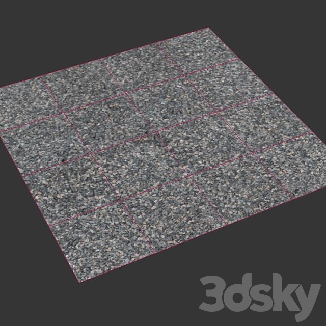 Crushed gravel 3ds Max - thumbnail 3