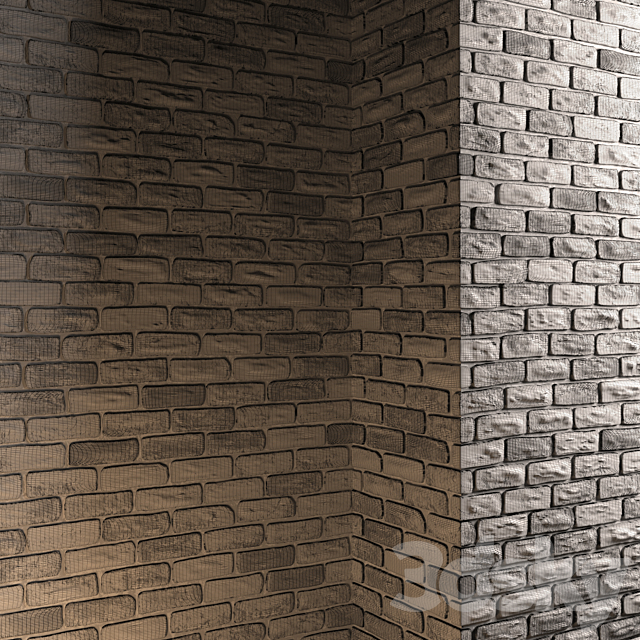 Decorative bricks White Hills 3DSMax File - thumbnail 2