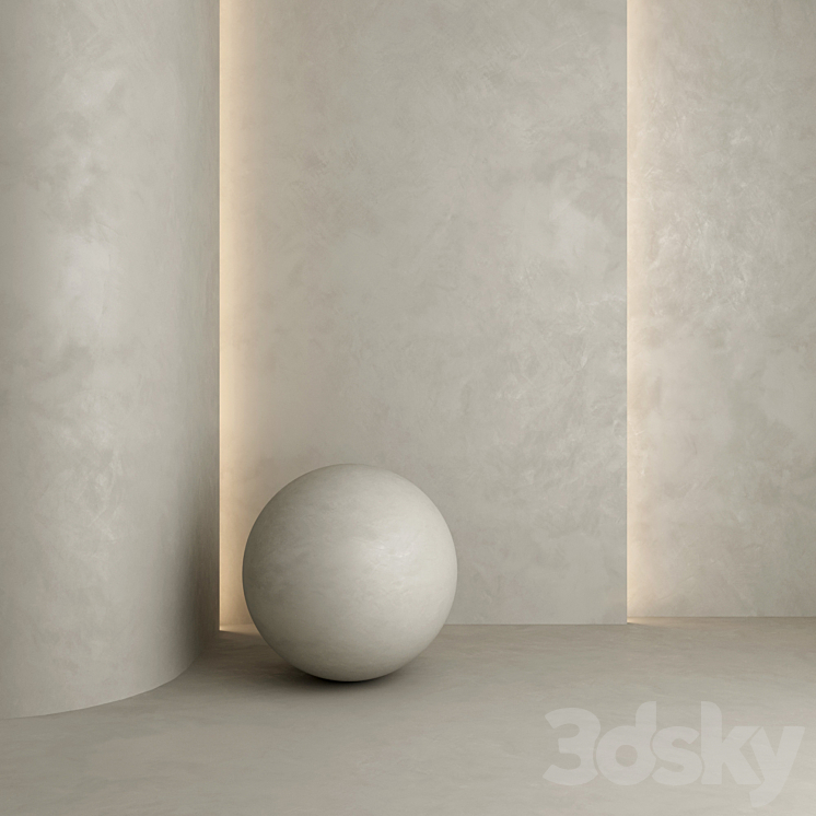 Decorative plaster 10A 3DS Max - thumbnail 1