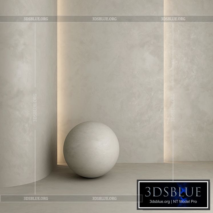 Decorative plaster 10A 3DS Max - thumbnail 3