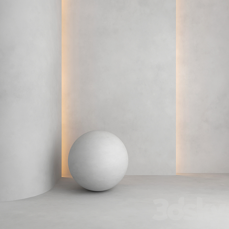 Decorative plaster 12A 3DS Max - thumbnail 1