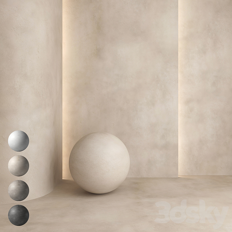 Decorative plaster 30 3DS Max Model - thumbnail 1