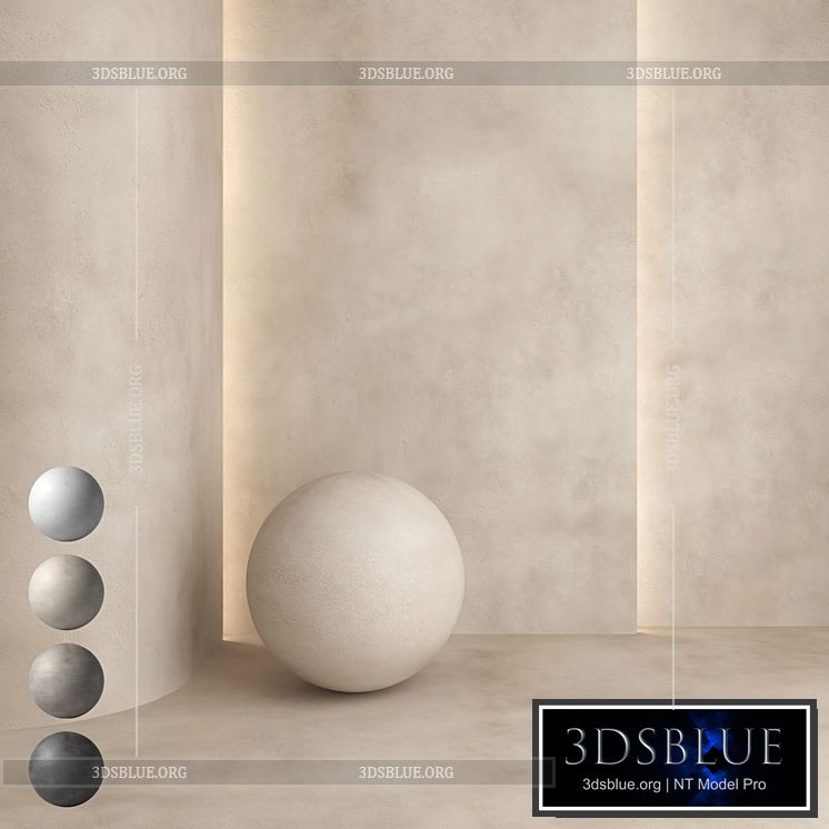 Decorative plaster 30 3DS Max - thumbnail 3