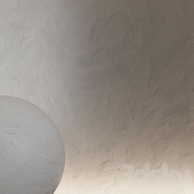 Decorative plaster. Decorative plaster seamless material 3 3DS Max Model - thumbnail 2