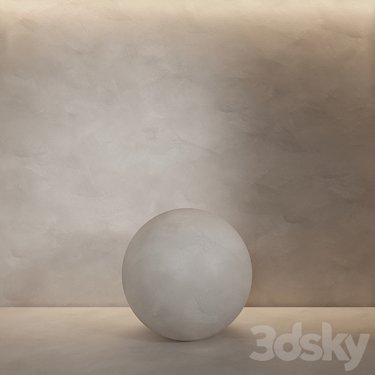 Decorative plaster. Seamless decorative plaster material 15 3DS Max Model - thumbnail 3