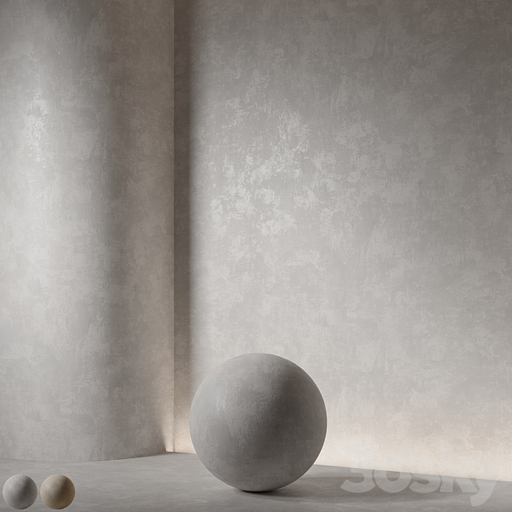 Decorative plaster. Seamless decorative plaster material 61 3DS Max - thumbnail 1