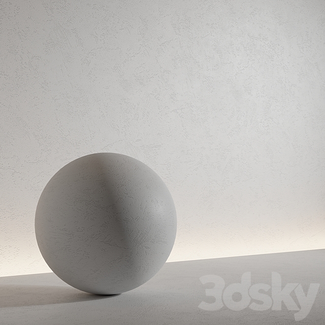 Decorative plaster. Seamless decorative plaster material 83 3DS Max Model - thumbnail 2