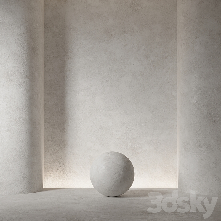 Decorative plaster. Seamless decorative plaster material 97 3DS Max Model - thumbnail 2