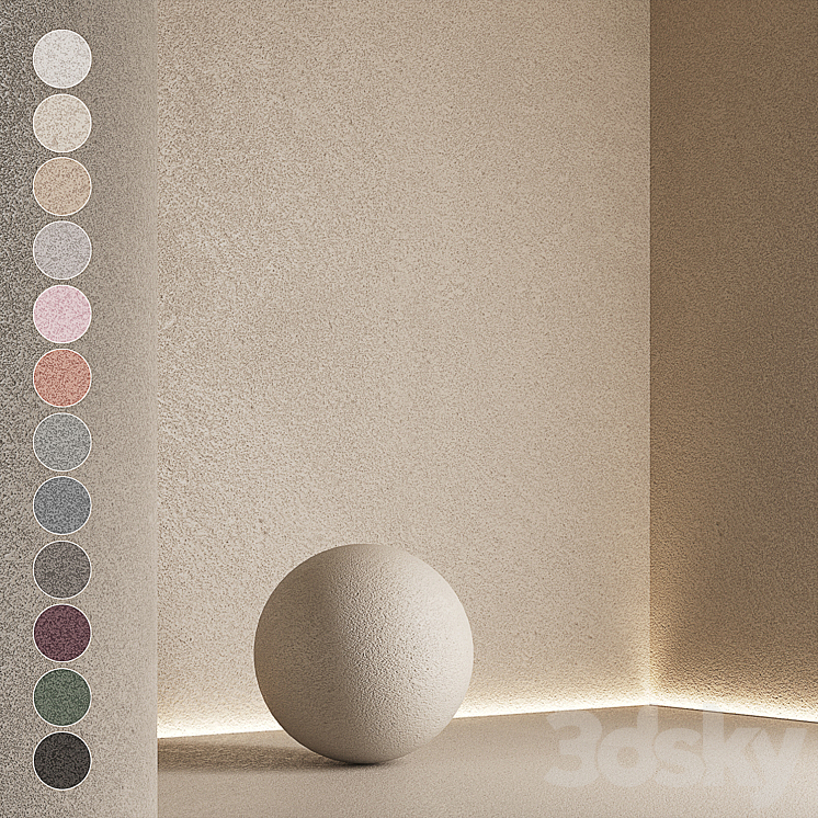 Decorative plaster set 06 3DS Max Model - thumbnail 1