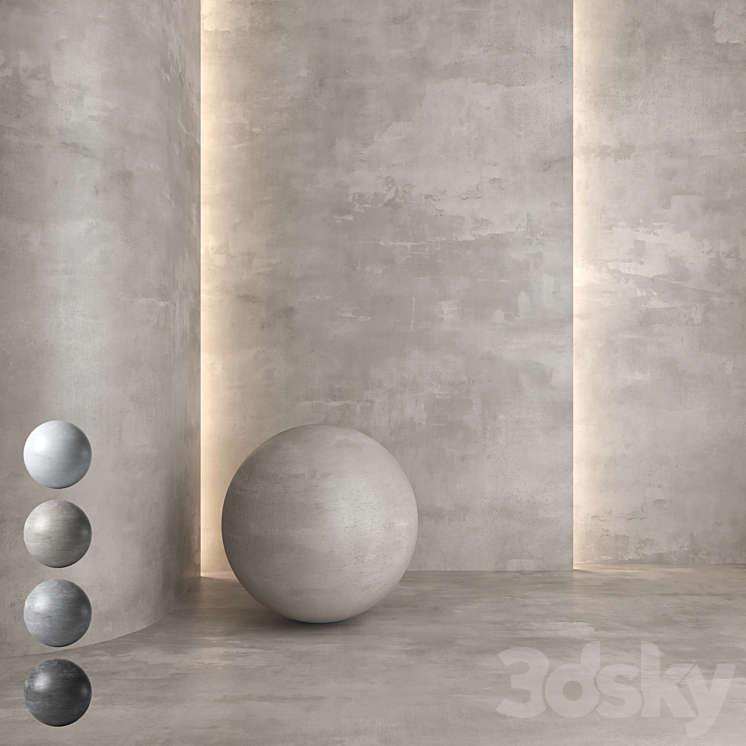 Decorative plaster v01 3DS Max Model - thumbnail 1