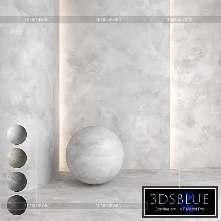 Decorative plaster v02 3DS Max - thumbnail 3