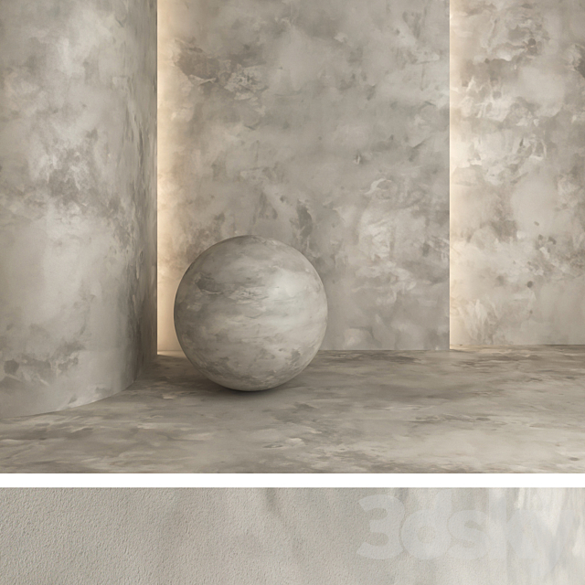 Decorative plaster v02 3DS Max Model - thumbnail 3