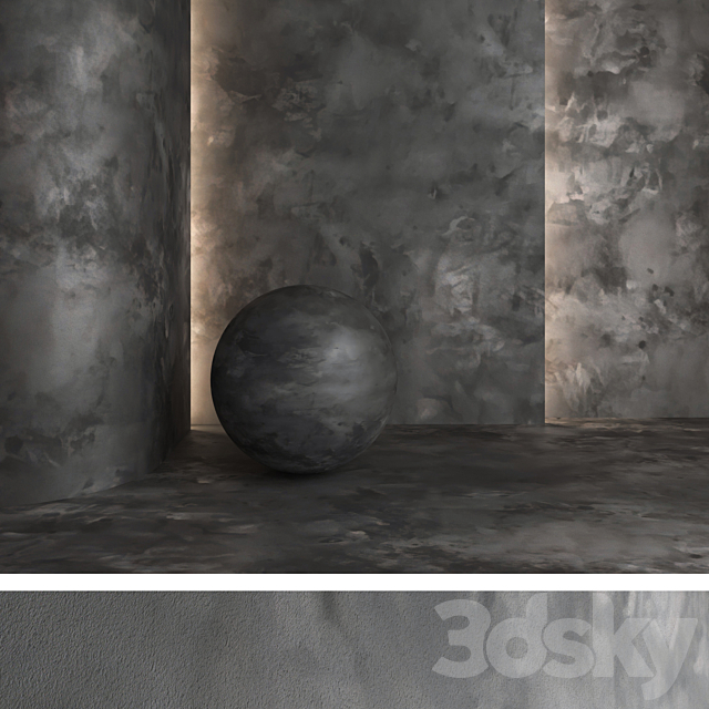 Decorative plaster v02 3DS Max Model - thumbnail 5