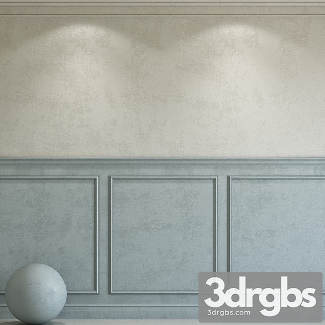 Decorative plaster with molding 100 3dsmax Download - thumbnail 1