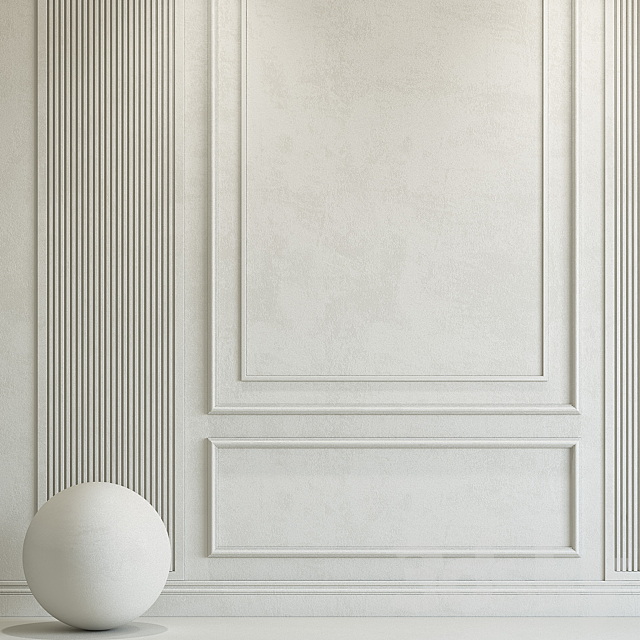 Decorative plaster with molding 144 3DS Max Model - thumbnail 2