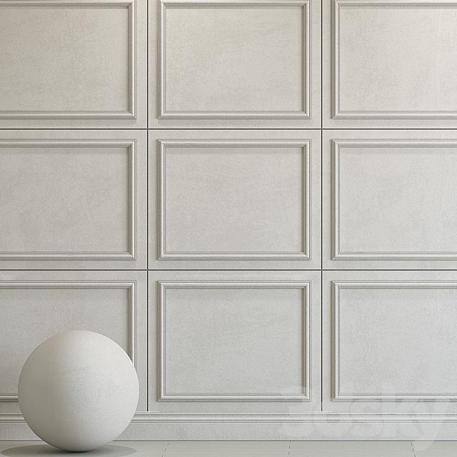 Decorative plaster with molding 172 3DS Max Model - thumbnail 2