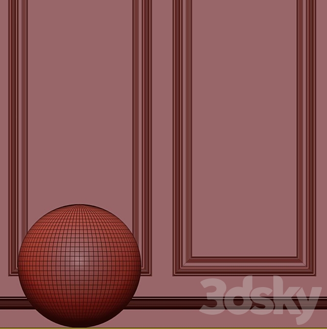 Decorative plaster with molding 201 3DS Max Model - thumbnail 5