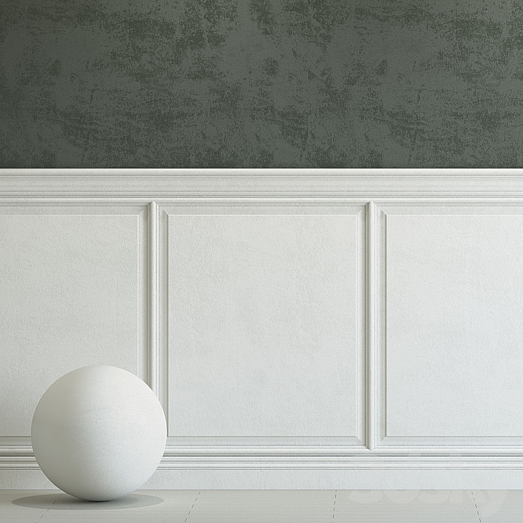 Decorative plaster with molding 249 3DS Max Model - thumbnail 2
