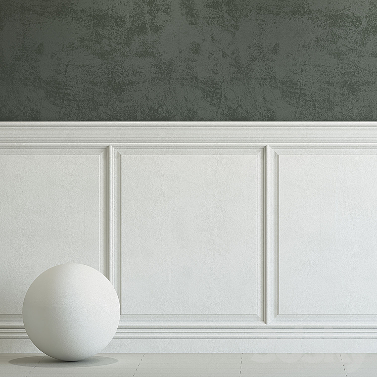 Decorative plaster with molding 249 3DS Max - thumbnail 2