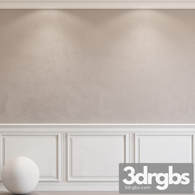 Decorative plaster with molding 58 3dsmax Download - thumbnail 1