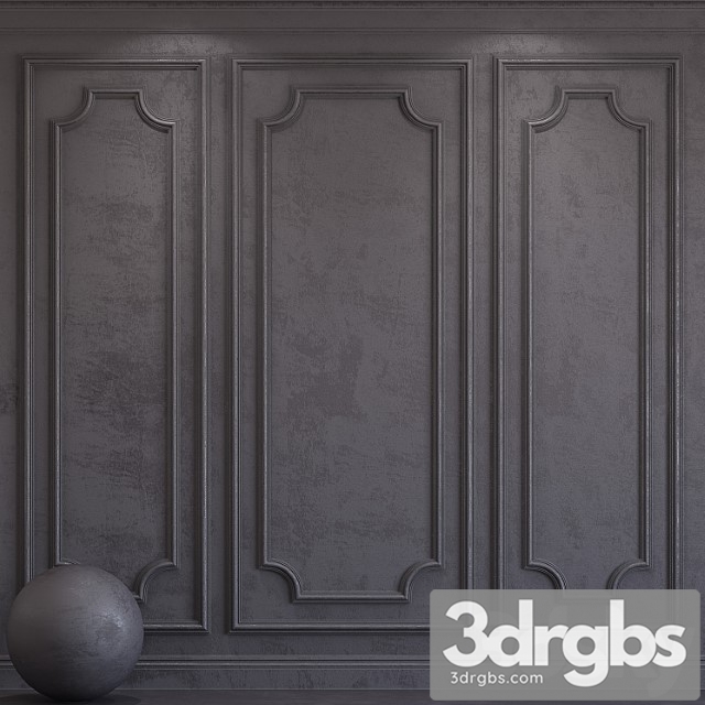 Decorative plaster with molding 65 3dsmax Download - thumbnail 1