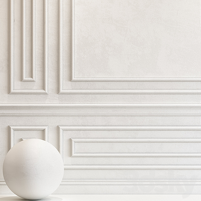 Decorative plaster with molding 70 3DS Max Model - thumbnail 2