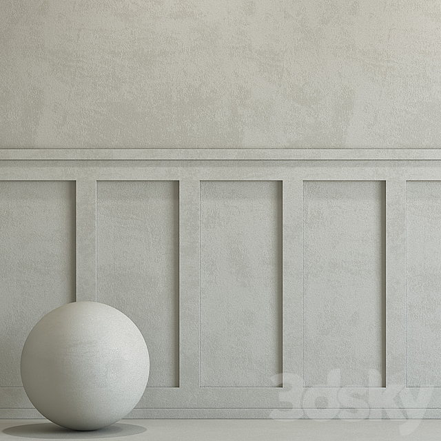 Decorative plaster with molding 99 3DS Max Model - thumbnail 2