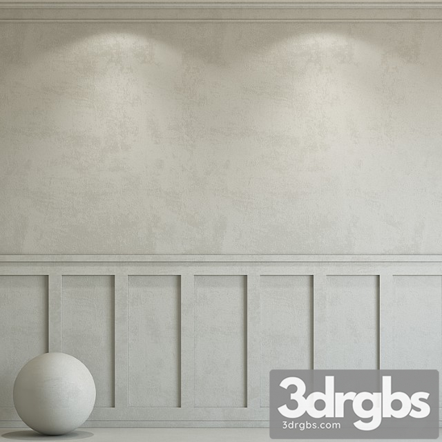 Decorative plaster with molding 99 3dsmax Download - thumbnail 1