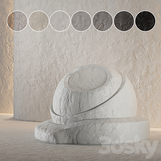 Decorative poster | Concrete set (seamless) | 38 3DS Max Model - thumbnail 2