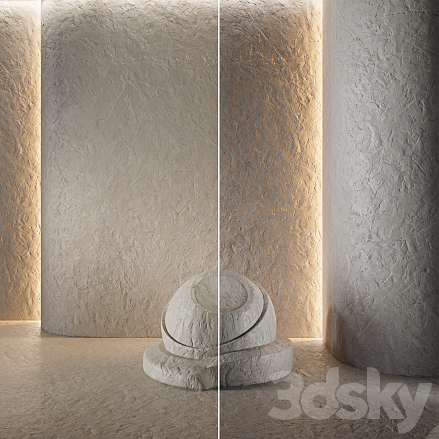 Decorative poster | Concrete set (seamless) | 38 3DS Max Model - thumbnail 3