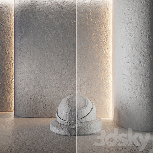 Decorative poster | Concrete set (seamless) | 38 3DS Max Model - thumbnail 4