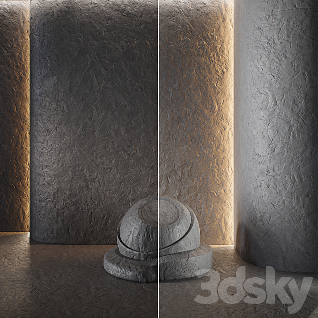 Decorative poster | Concrete set (seamless) | 38 3DS Max Model - thumbnail 5