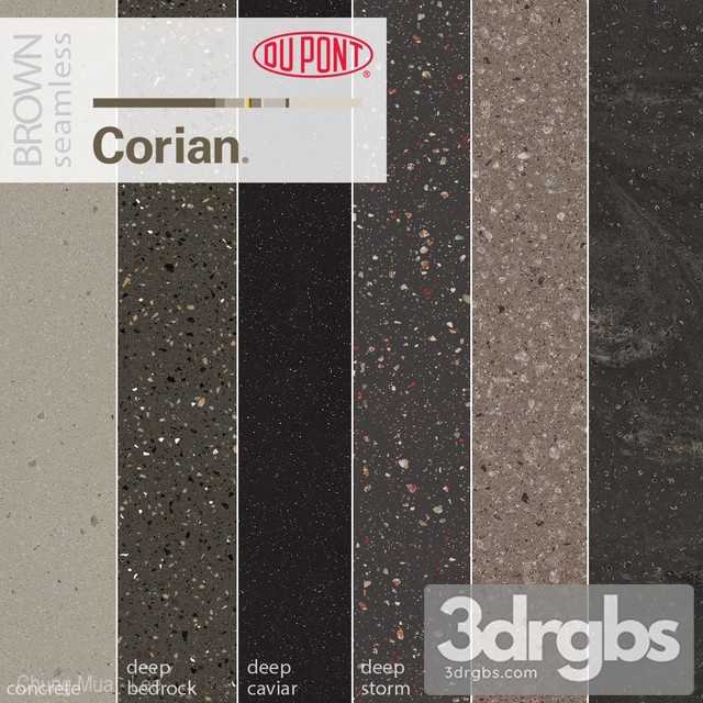 Dupont Corian Kitchen Countertops Brown 3 3dsmax Download - thumbnail 1