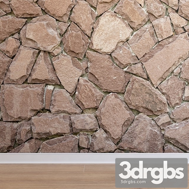 Facing stone (stone 017) 3dsmax Download - thumbnail 1