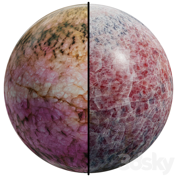 FB38 onyx pink diamond marble | 2 Mat | 80192 * 4096 3DS Max - thumbnail 1