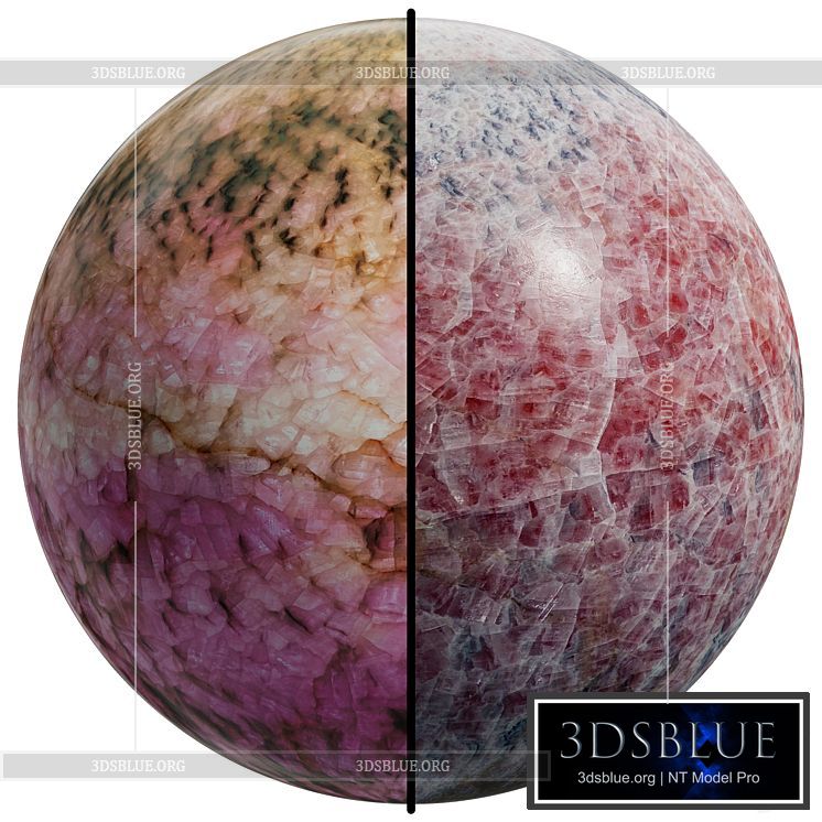 FB38 onyx pink diamond marble | 2 Mat | 80192 * 4096 3DS Max - thumbnail 3