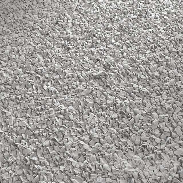 Gray gravel 3DS Max Model - thumbnail 4