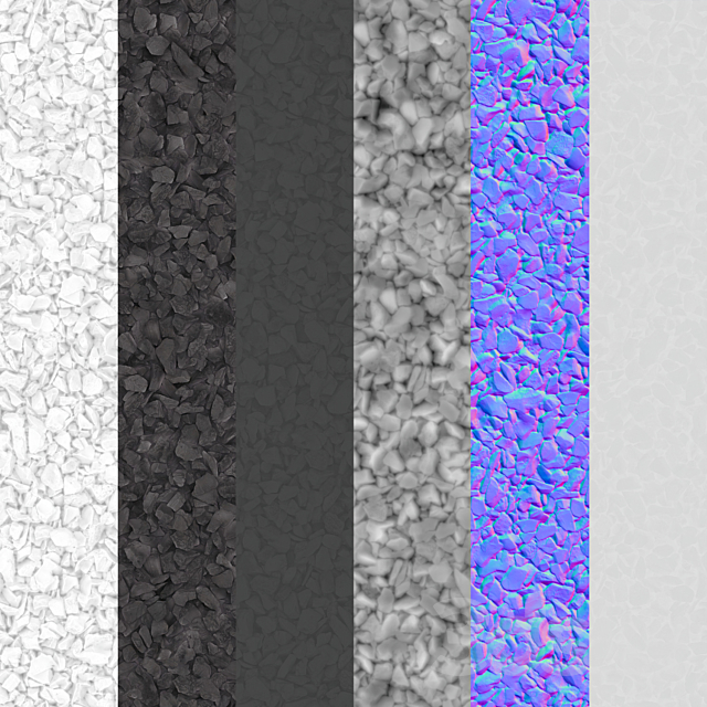 Gray gravel 3DS Max Model - thumbnail 6