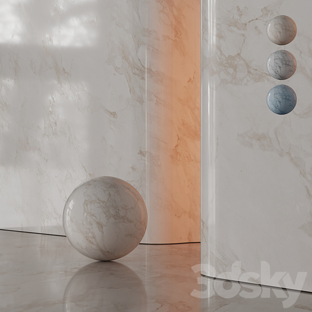 Marble Material Set 04 8K 3ds Max - thumbnail 1