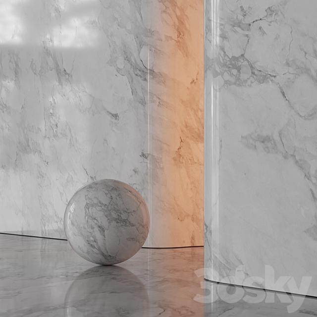 Marble Material Set 04 8K 3ds Max - thumbnail 3