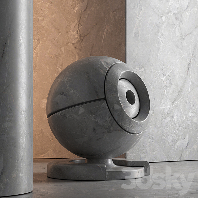 Marble set 3DS Max Model - thumbnail 5