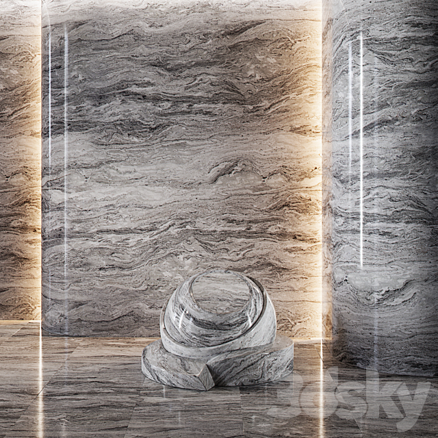 Marble set (seamless) | 03 3DS Max Model - thumbnail 3