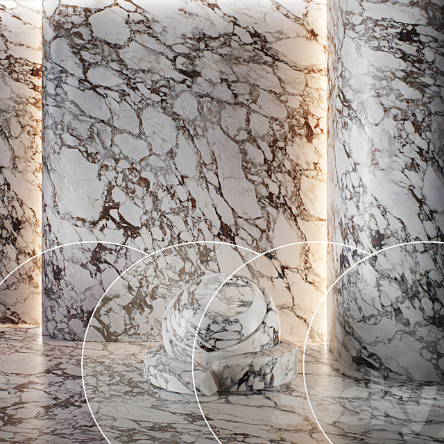 Marble set (seamless) | 13 3DS Max Model - thumbnail 3