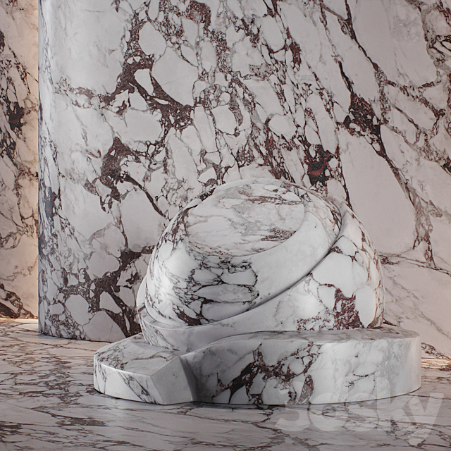 Marble set (seamless) | 13 3DS Max Model - thumbnail 5