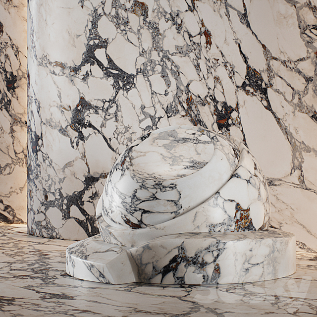 Marble set (seamless) | 13 3DS Max Model - thumbnail 6